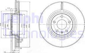 Delphi BG3939 - Brake Disc autospares.lv