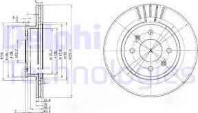 Delphi BG3934 - Brake Disc autospares.lv