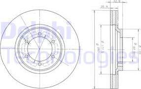 Delphi BG3936 - Brake Disc autospares.lv