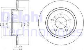 Delphi BG3930 - Brake Disc autospares.lv