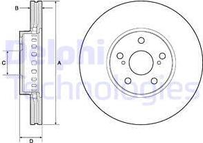 Delphi BG3921 - Brake Disc autospares.lv