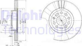 Delphi BG3928 - Brake Disc autospares.lv