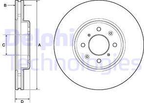 Delphi BG3970 - Brake Disc autospares.lv