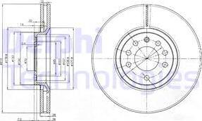 Delphi BG3973 - Brake Disc autospares.lv