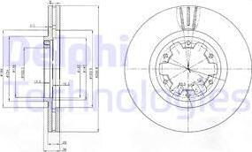 Delphi BG3972 - Brake Disc autospares.lv