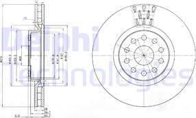 Delphi BG3497 - Brake Disc autospares.lv