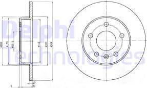 Delphi BG3406C - Brake Disc autospares.lv