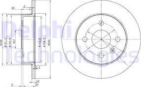 Delphi BG3403 - Brake Disc autospares.lv