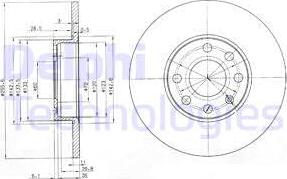 Delphi BG3402 - Brake Disc autospares.lv