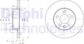 Delphi BG3415 - Brake Disc autospares.lv