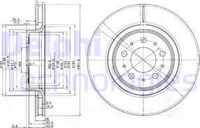 Delphi BG3418 - Brake Disc autospares.lv