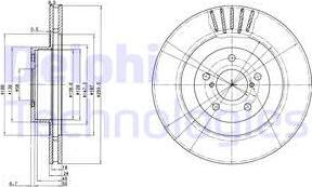 Delphi BG3413 - Brake Disc autospares.lv