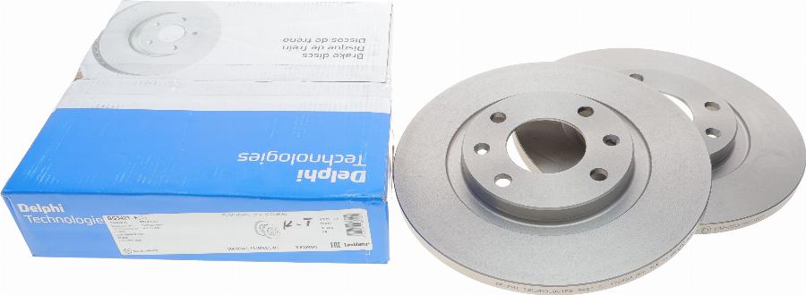 Delphi BG3421 - Brake Disc autospares.lv