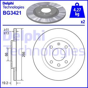 Delphi BG3421 - Brake Disc autospares.lv