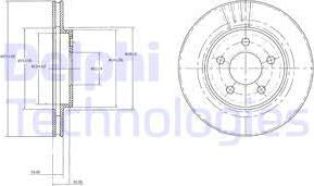 Delphi BG3594 - Brake Disc autospares.lv