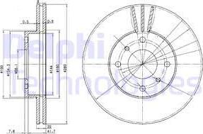 Delphi BG3596 - Brake Disc autospares.lv