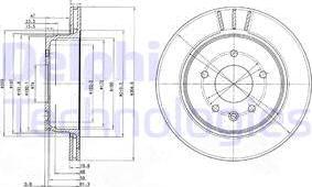 Delphi BG3542 - Brake Disc autospares.lv