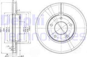 Delphi BG3547 - Brake Disc autospares.lv