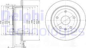 Delphi BG3554 - Brake Disc autospares.lv