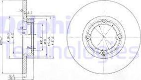 Delphi BG3551 - Brake Disc autospares.lv