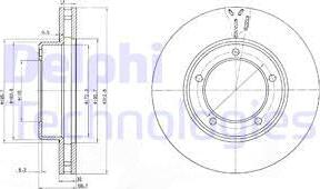 Delphi BG3558 - Brake Disc autospares.lv