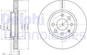 Delphi BG3569C - Brake Disc autospares.lv