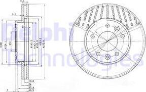 Delphi BG3563 - Brake Disc autospares.lv