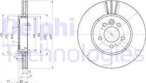 Delphi BG3503 - Brake Disc autospares.lv