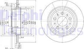 Delphi BG3515C - Brake Disc autospares.lv