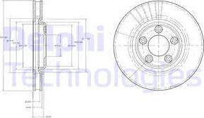 Delphi BG3511 - Brake Disc autospares.lv