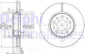 Delphi BG3513C - Brake Disc autospares.lv