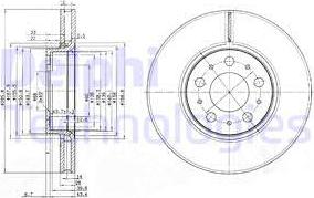 Delphi BG3513 - Brake Disc autospares.lv