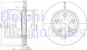 Delphi BG3512 - Brake Disc autospares.lv