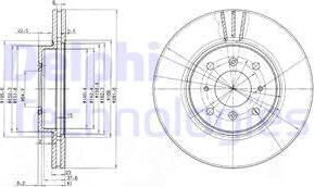 Delphi BG3589 - Brake Disc autospares.lv