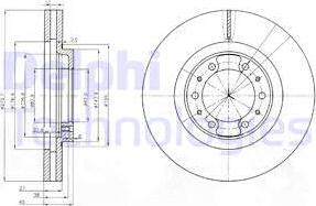 Delphi BG3586 - Brake Disc autospares.lv