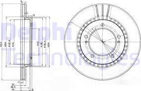 Delphi BG3587 - Brake Disc autospares.lv