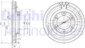 Delphi BG3539 - Brake Disc autospares.lv