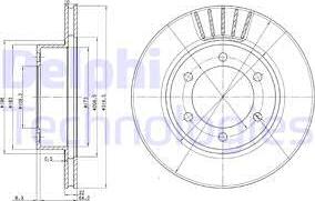 Delphi BG3535 - Brake Disc autospares.lv