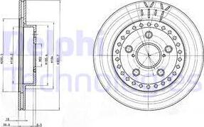 Delphi BG3536 - Brake Disc autospares.lv