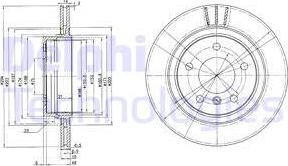 Delphi BG3530 - Brake Disc autospares.lv