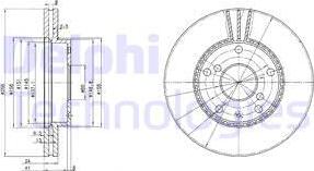 Delphi BG3531 - Brake Disc autospares.lv