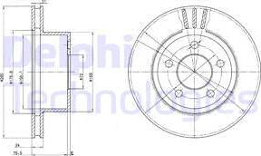 Delphi BG3533 - Brake Disc autospares.lv