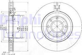 Delphi BG3529 - Brake Disc autospares.lv