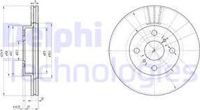 Delphi BG3520 - Brake Disc autospares.lv