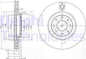 Delphi BG3699 - Brake Disc autospares.lv