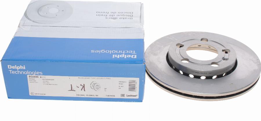 Delphi BG3695 - Brake Disc autospares.lv