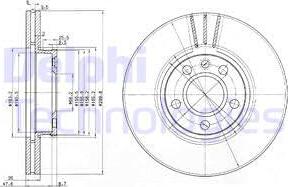 Delphi BG3696 - Brake Disc autospares.lv