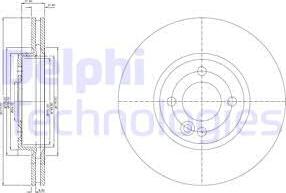 Delphi BG3661 - Brake Disc autospares.lv