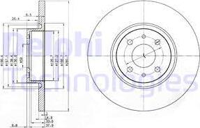 Delphi BG3600 - Brake Disc autospares.lv