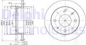 Delphi BG3618 - Brake Disc autospares.lv